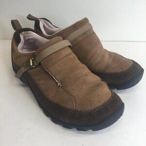 TEVA TSUSA SEPIA Leather Brown Slip On Hiking Shoes Size 10